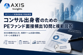 PEファンド「面接頻出10問」と「模範回答」【コンサル出身者必読】